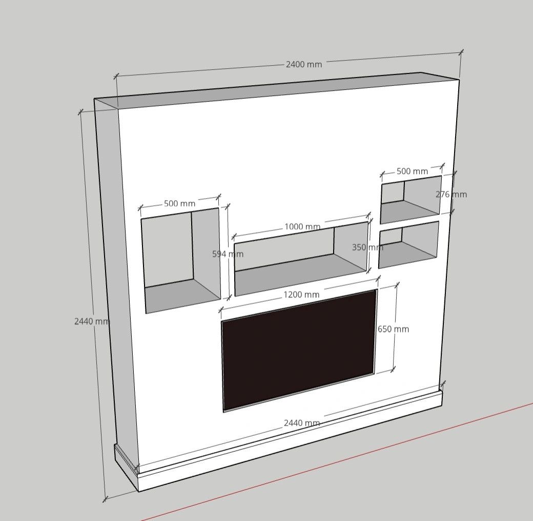 Media wall build project — APS Carpentry Birmingham